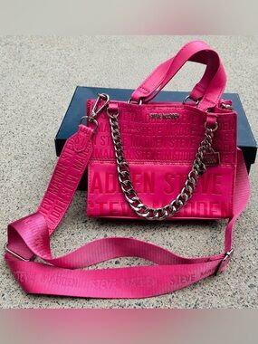 Steve Madden Pink Crossbody Satchel Bag